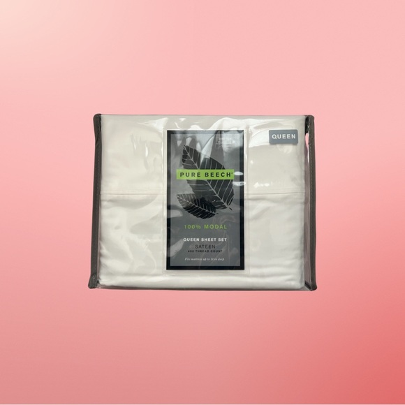Bedding Pure Beech 10 Modal Sateen Queen Sheet Set In White Poshmark